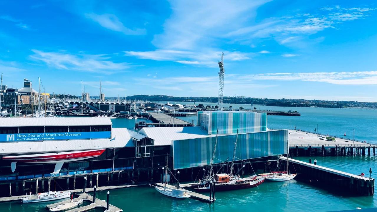 New Waterfront Penthouse On Princes Wharf With Harbor View! The Heart Of Auckland City! Free Parking! Buitenkant foto